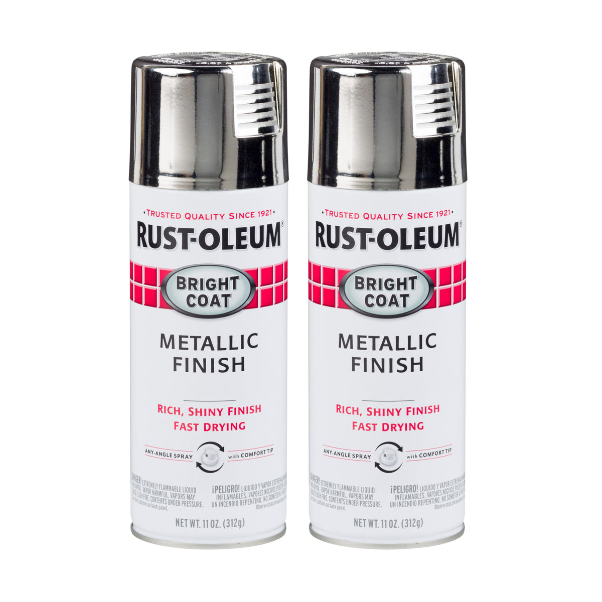 Rust-Oleum Stops Rust Bright Coat Metallic Spray Paint, Aluminum