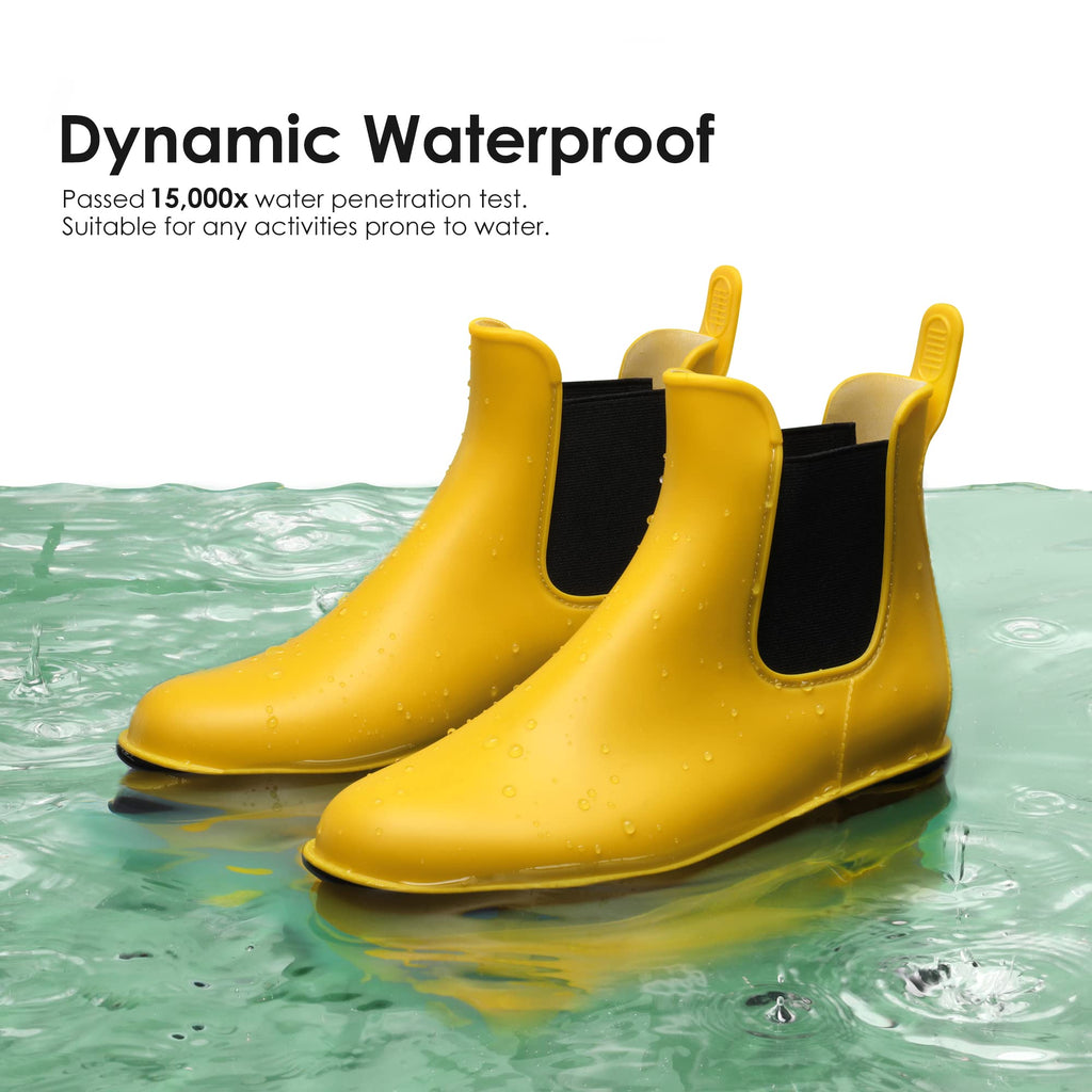 DREAM PAIRS Women's Ankle Wellies Chelsea Rain Boot