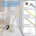 Hibbent Universal Metal Front Mount Toilet Handle Replacement Kit