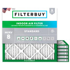 Filterbuy 30x32x1 Air Filter MERV 8 Dust & Allergy Defense (6-Pack)