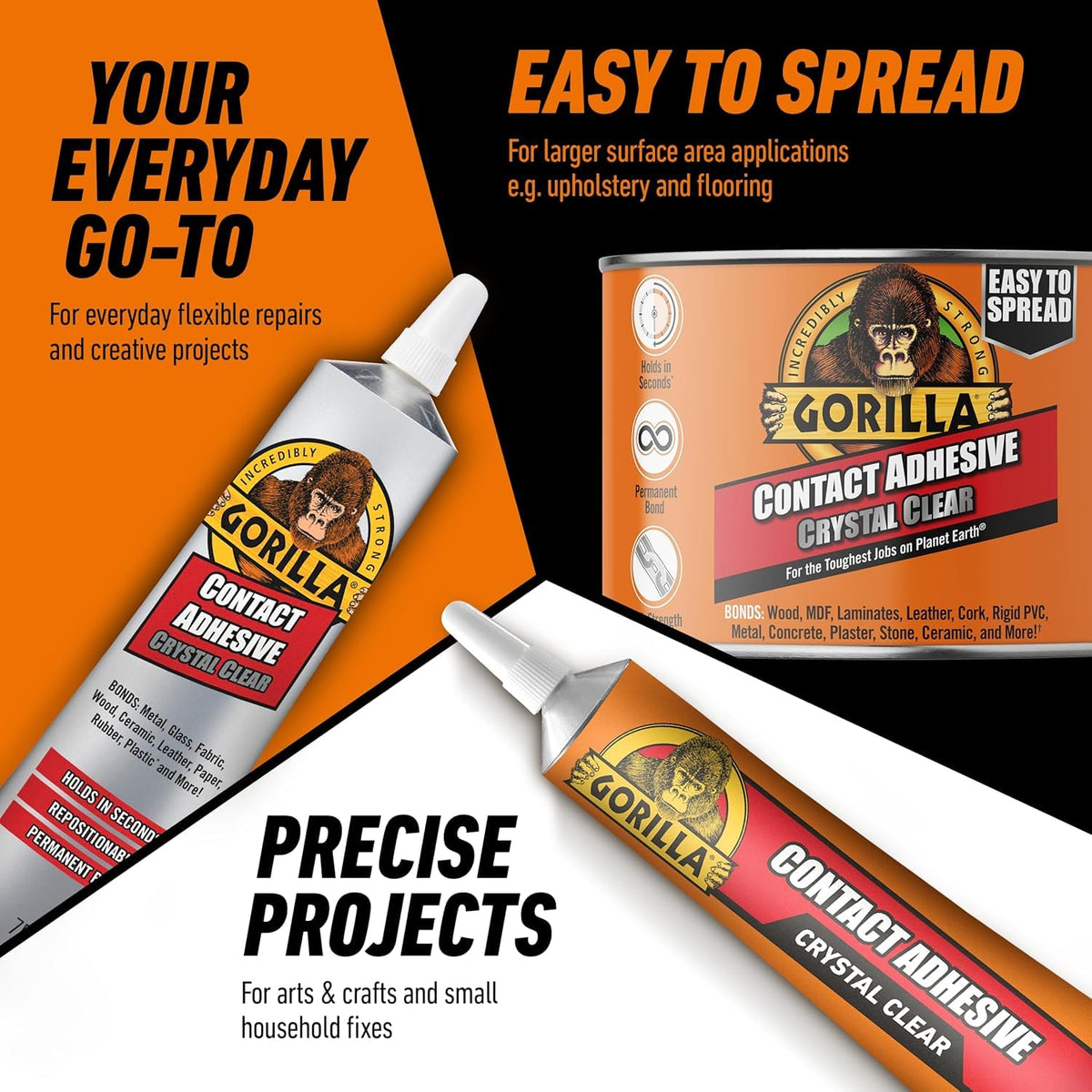 Gorilla Contact Adhesive 75g (6 Pack)