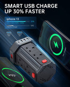 Tower Extension Lead 3M, 8 AC Outlets and 4 USB Ports Extension Tower