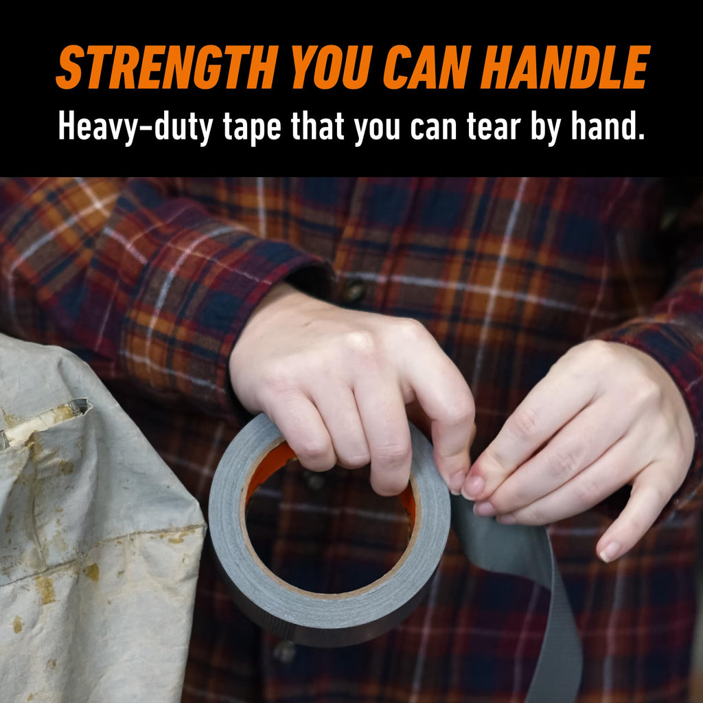 Gorilla Tape Black 11m - Heavy Duty Duct Tape, Hand-Tearable & Extra Strong