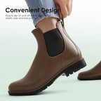 DREAM PAIRS Women's Ankle Wellies Chelsea Rain Boot