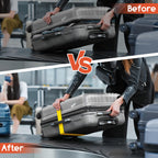 WISYOK Luggage Straps Extended, 4 Pack, 130-250cm Adjustable, Pink SkyBlue