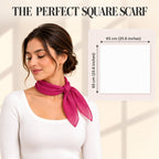 WESTEND CHOICE Square Chiffon Scarves Women's Neck Scarf 50s Retro Bandana