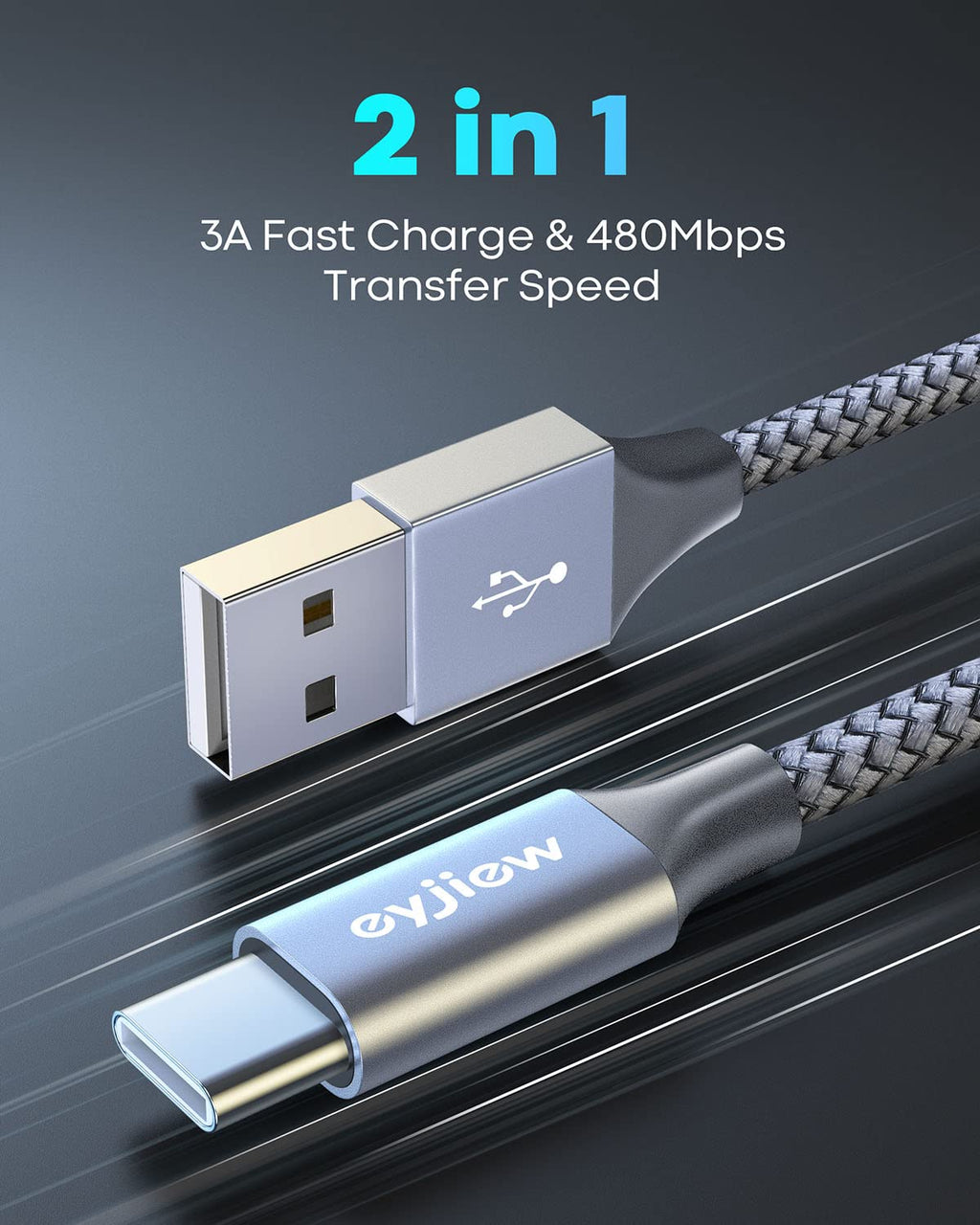 Extra Long USB C Cable 6m, USB to Type C Charger Cable Fast Charging Lead