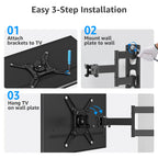 MOUNTUP 550 mm Long Arm TV Wall Bracket for 14–42 Inch TVs & Monitors