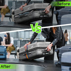 WISYOK Luggage Straps Extended, 4 Pack, 130-250cm Adjustable, Pink SkyBlue
