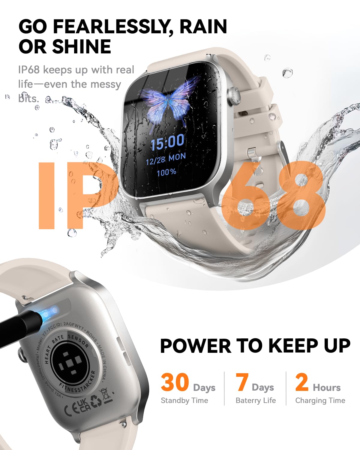 Smart Watch for Men Women- Answer/Make Call, 2026 IP68 Waterproof Fitness Tracker Watch with Sleep Step Counter Activity Smartwatch for Samsung Android iPhone iOS (Deep Burgundy, 1.83)