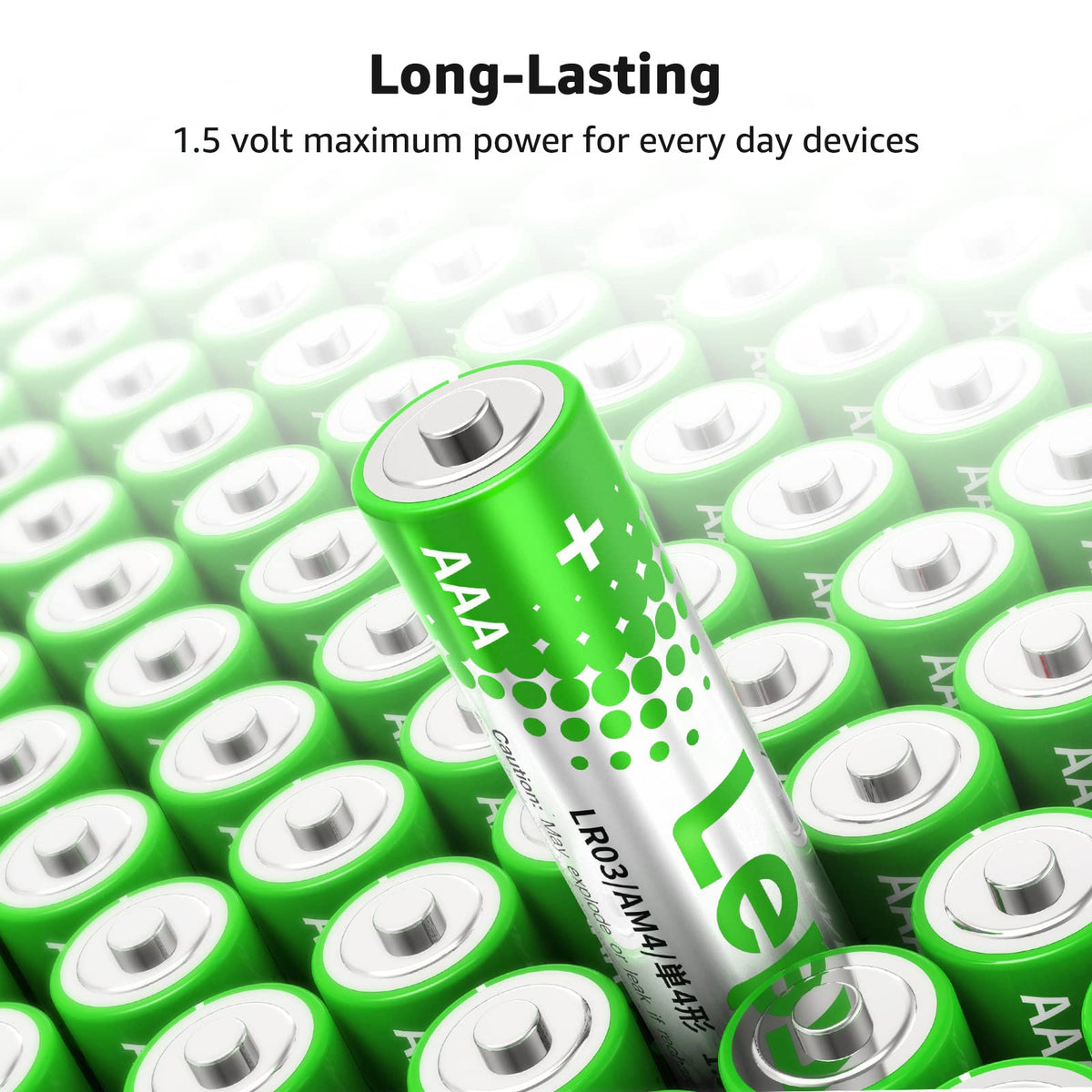 Lepro AAA Alkaline Batteries 12 Pack, 1200mAh Triple A Battery Long Lasting