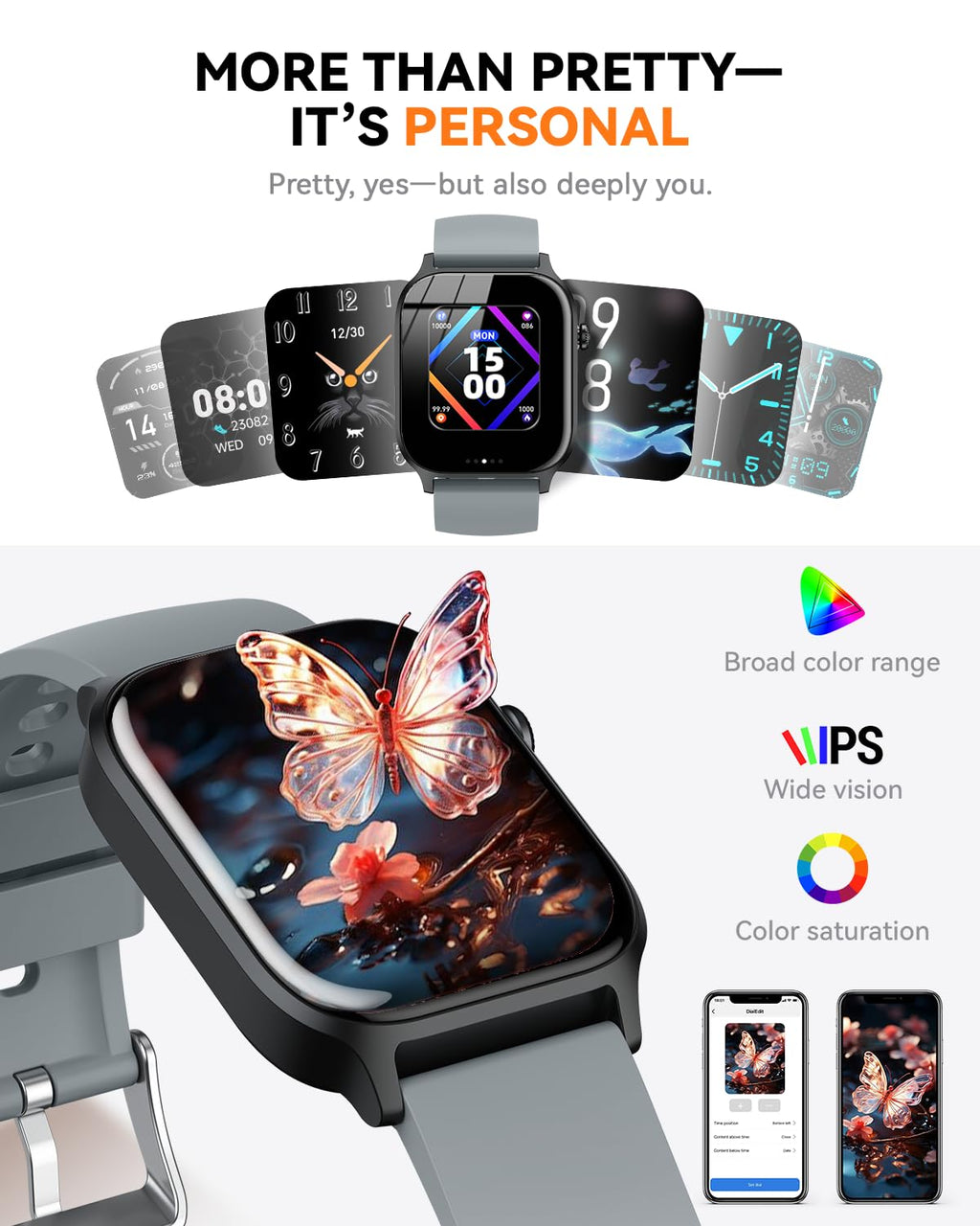 Smart Watch for Men Women- Answer/Make Call, 2026 IP68 Waterproof Fitness Tracker Watch with Sleep Step Counter Activity Smartwatch for Samsung Android iPhone iOS (Deep Burgundy, 1.83)
