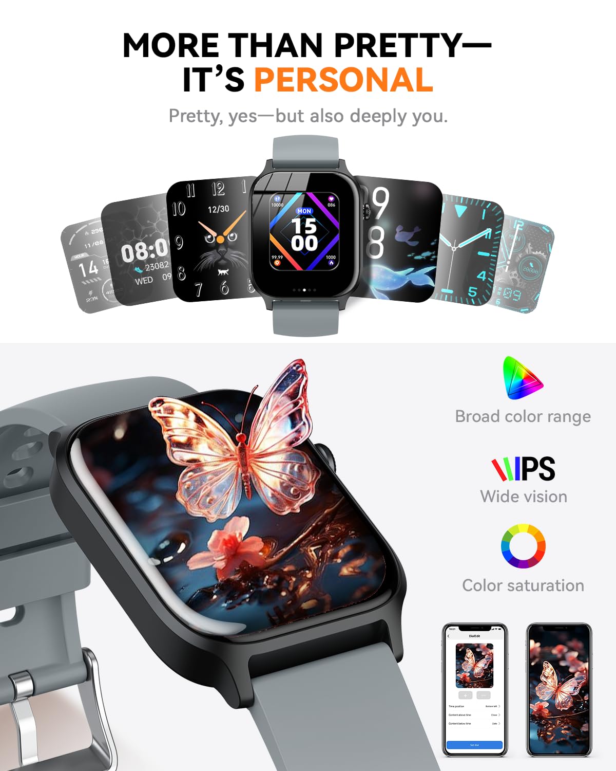 Smart Watch for Men Women- Answer/Make Call, 2026 IP68 Waterproof Fitness Tracker Watch with Sleep Step Counter Activity Smartwatch for Samsung Android iPhone iOS (Deep Burgundy, 1.83)