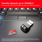 SanDisk 128GB Ultra microSDXC card + SD adapter, Memory card Full HD, up to 140 MB/s, For smartphones and Tablets, with A1 App Performance, UHS-I, Class 10, U1