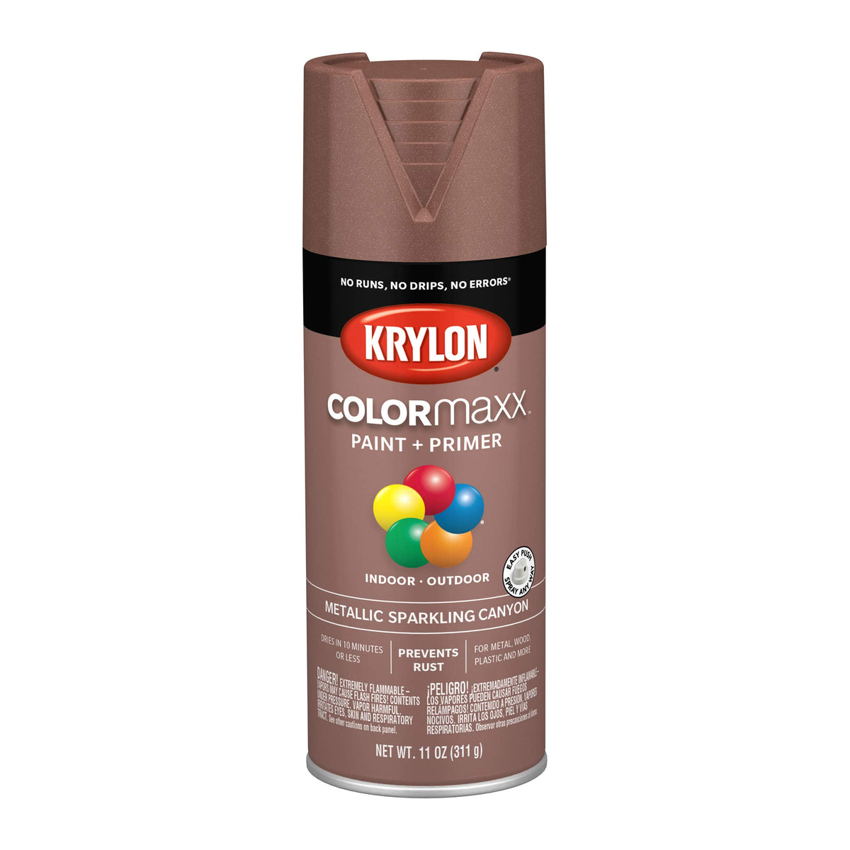 Krylon ColorMaxx 12 Oz. Gloss Spray Paint, Pumpkin Orange - 1 Each