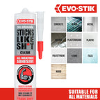EVO-STIK Sticks Like Sh*t Adhesive Clear - 290ml