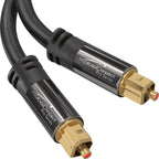 KabelDirekt – Optical Audio TOSLINK Cable – 1.5m – Soundbar