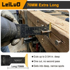 LEILUO 32Pcs Oscillating Tool Blades Wood Metal Multitool Blades Set