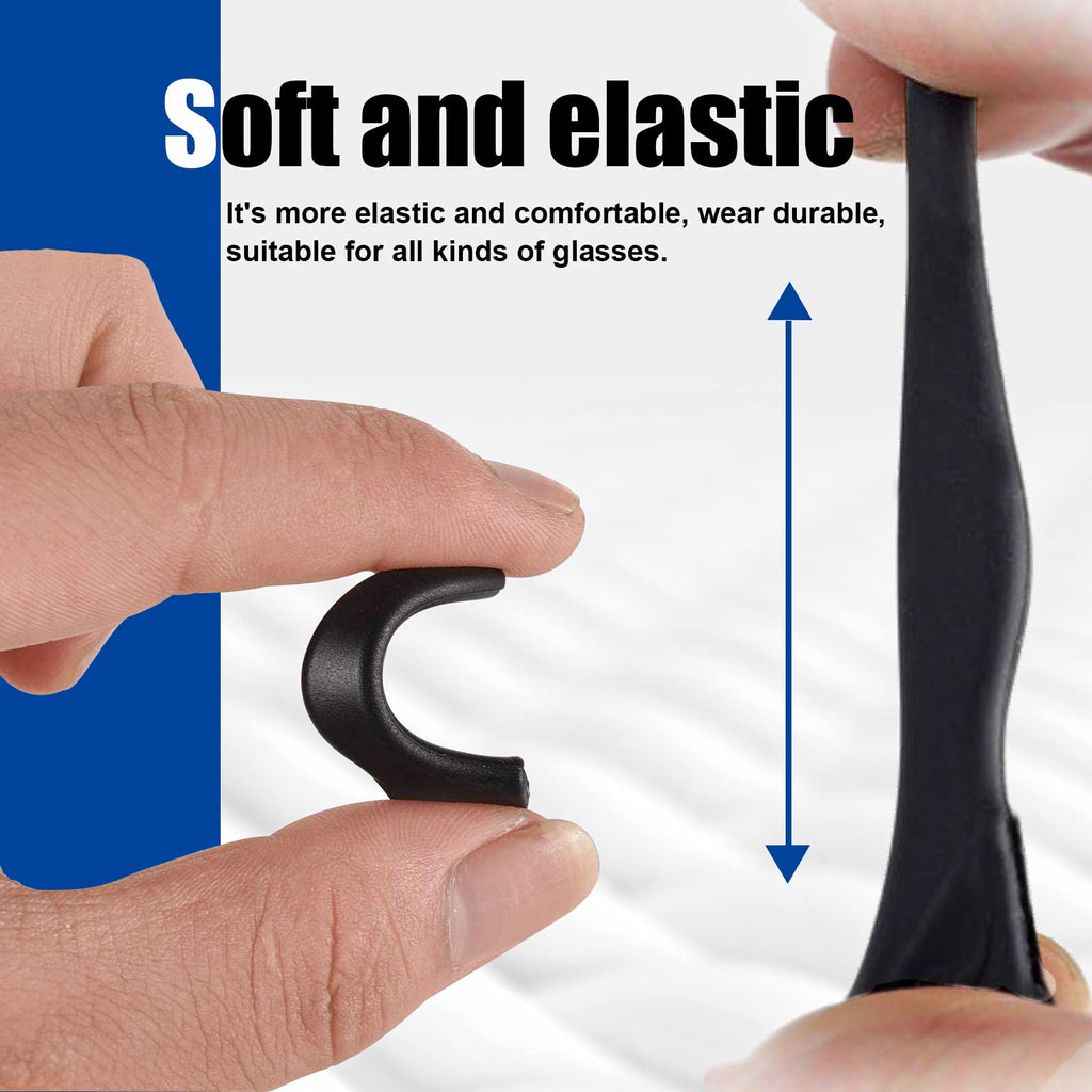 SMARTTOP Eyeglass Ear Grip-20 Pairs eye glasses ear grippers Anti-slip holders for ears,Silicone Ear Hook,glasses ear grip Retainer for Sports Glass Sunglasses Reading