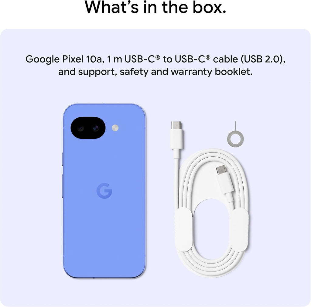 Google Pixel 10a - 7 years of new updates and features, 30+ hours battery, Camera Coach, Gemini Live, Pixel Safe - Fog, 128GB