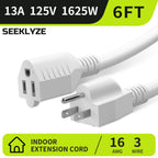 16/3 Black Extension Cord 6 FT Indoor, Short Extension Cord