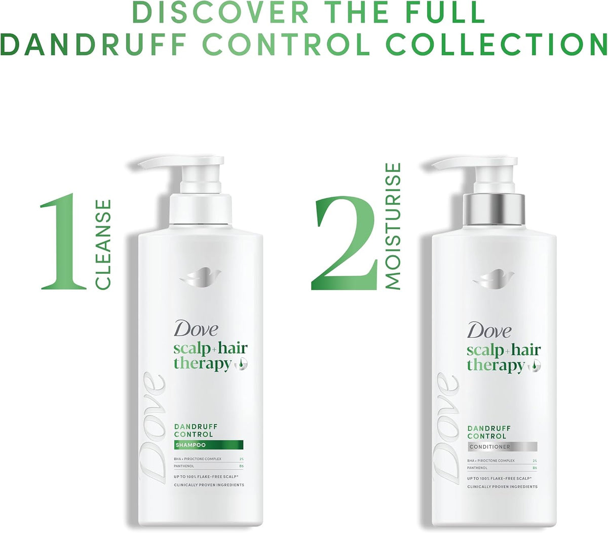 Dove Scalp + Hair Therapy Dandruff Control Shampoo, 400 ml