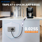 ELEGRP GFCI Outlet 20 Amp, Self-Test GFI Electrical Outlet with Thinner Design, TR Tamper Resistant GFCI Receptacle, Ground Fault Circuit Interrupters with Wall Plate, UL Listed, Light Almond, 1 Pack
