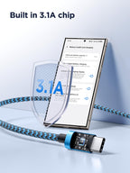 USB C Charger Cable 3M 2Pack Type C Charger Fast Charging 3A Lead Braided for Samsung Galaxy S23 S22 S21 S20 S10 S9 S8 A12 A13 A20e A21s A53 A70,Google Pixel 7 6,Huawei P30 P40,Sony Xperia,Switch,PS5