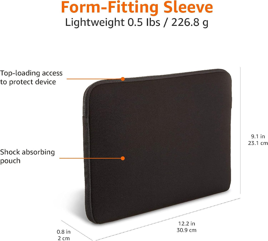 Amazon Basics 29.5 cm Laptop Sleeve Case in Black