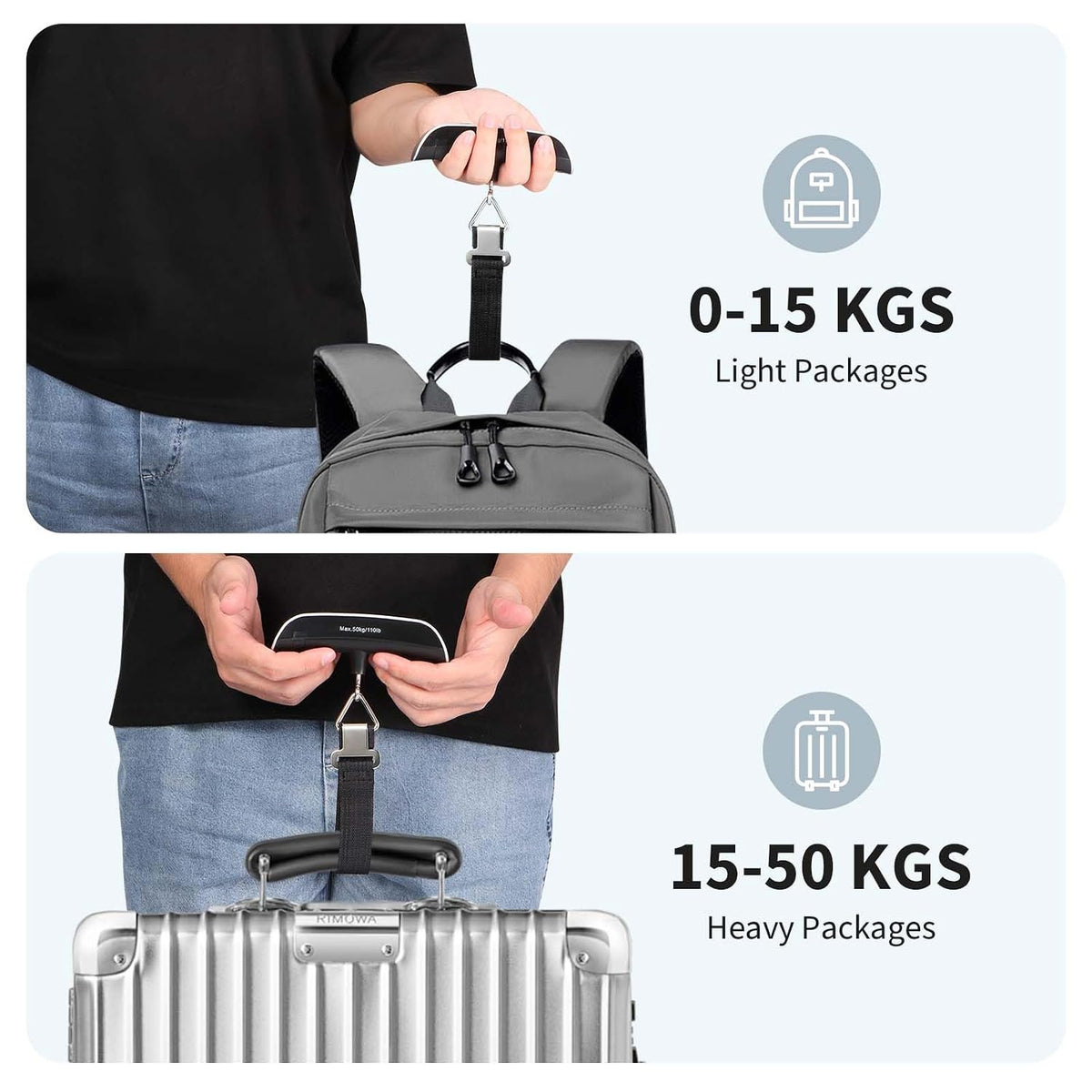 Blendura Luggage Scale, Digital Portable Luggage Weight Scale 110 lb/ 50kg