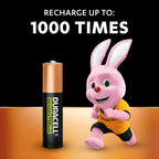 DURACELL AAA Rechargeable Batteries (4 Pack) 1.2V, 750 mAh NiMH