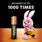DURACELL AA Rechargeable Batteries (4 Pack) 1.2V, 2500 mAh NiMH