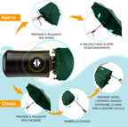 TechRise Umbrella, Compact Strong Windproof Automatic Umbrellas, Folding Lightweight, Portable Travel Golf Umbrella for Rain