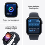 Apple Watch SE 3 GPS 40mm Smartwatch with Starlight Aluminium Case with Starlight Sport Band S/M. Fitness and Sleep Trackers, Heart Rate Monitor, Always-On Display, Water Resistant