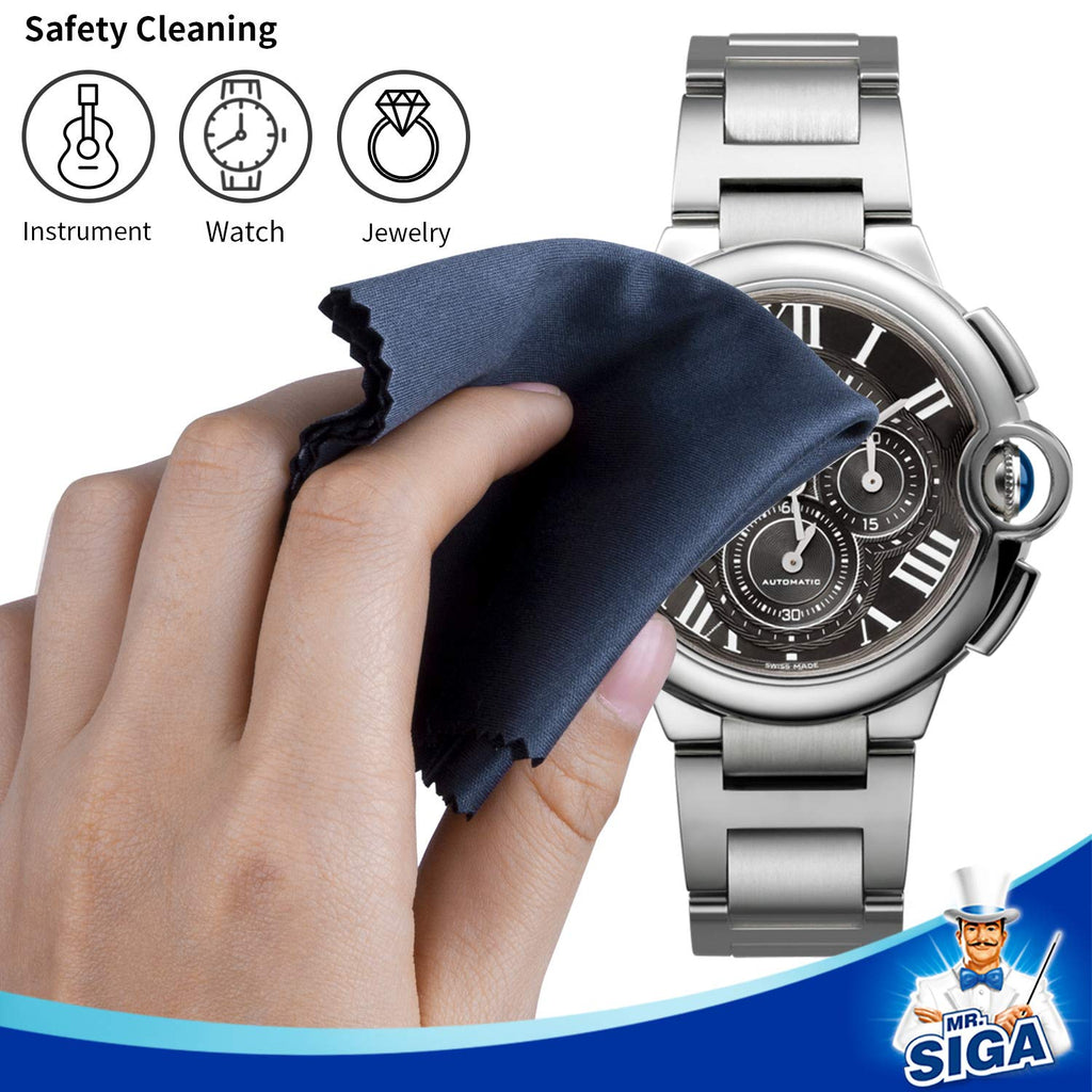 MR.SIGA Microfibre Glasses Cleaning Cloth, Spectacle Cleaner Cloth, 12 Pack