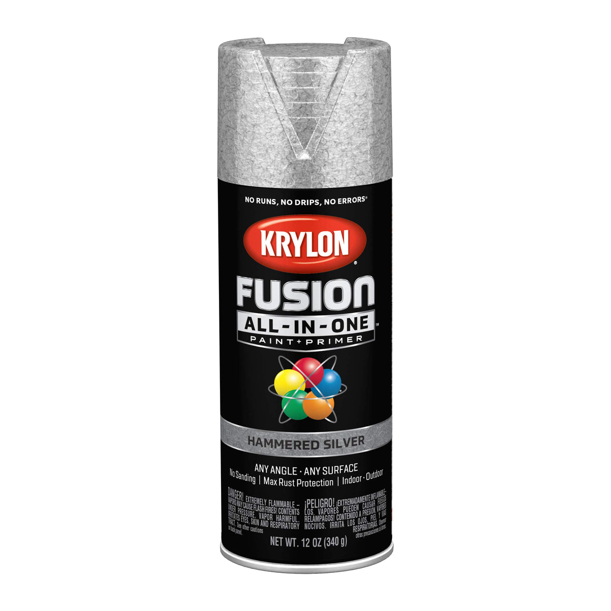 Krylon Fusion All-In-One, Metallic, Black Stainless Steel, 12 oz