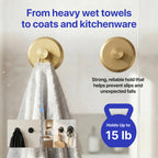 HOME SO Suction Cup Hooks for Shower & Bathroom Towel Holder 2-Pack Black
