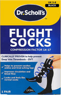 Dr. Scholl's Flight Socks - Clinically Proven Compression Socks for Flight Travel - Help Prevent Swollen Ankles and Deep Vein Thrombosis