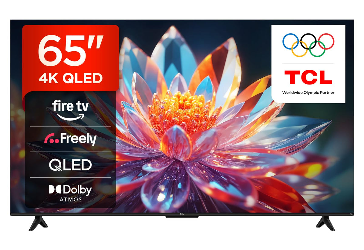 TCL 85T6C-UK 85 Inch QLED 4K HDR TV, Fire TV (Smart TV with Dolby Vision & Atmos, HDR10+, Press & Ask Alexa