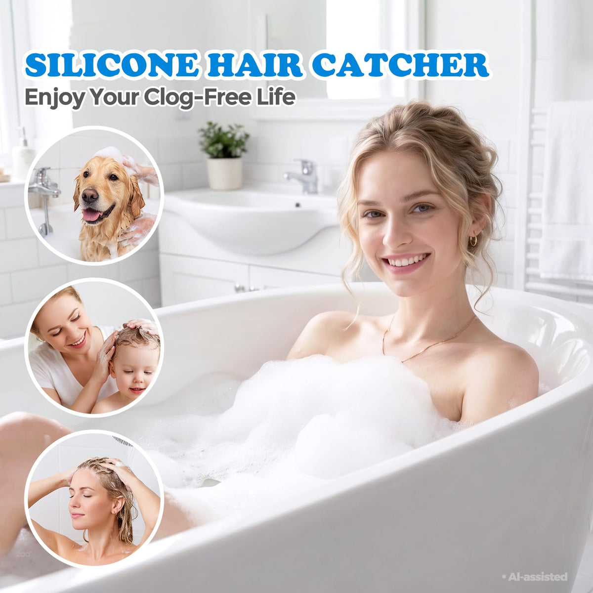 zaa Shower Drain Hair Catcher Bathtub Drain Strainer Sink Drain Protector
