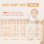Yoofoss Baby Sleeping Bag 2.5 Tog 12-18 Months Grey
