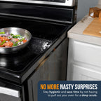 Linda’s Essentials Silicone Stove Gap Covers (2 Pack), Heat Resistant Oven Gap Filler Seals Gaps Between Stovetop and Counter, Easy to Clean Stove Gap Guard (21 Inches, Black)
