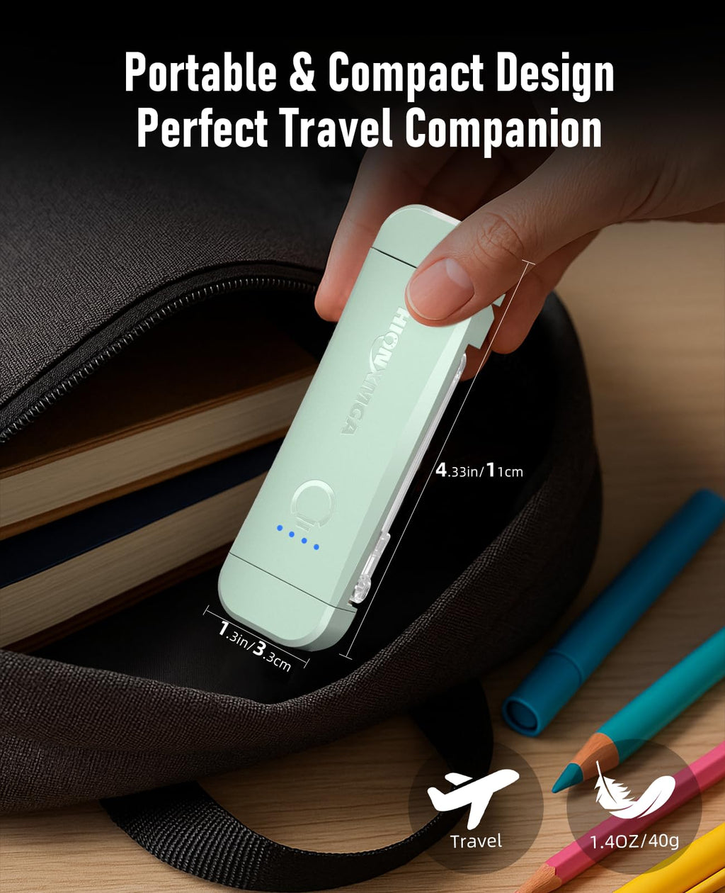 HIONXMGA Book Light,Rechargeable Reading Light for Books in Bed at Night