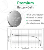 LiCB CR1632 CR 1632 3V Lithium Battery(5PCS)