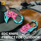 FUNBRO Small Pocket Knife, Cool Box Cutter with 1.34 Inch Sharp Blade