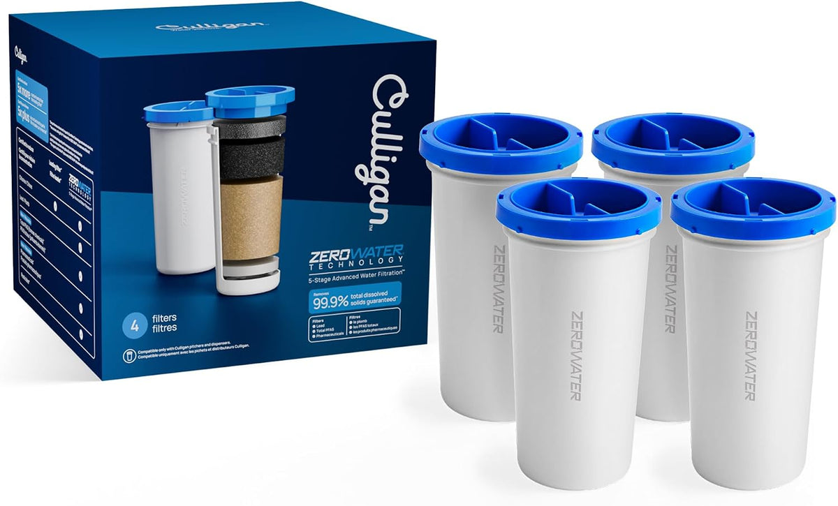 Culligan ZeroWater Replacement Water Filter Removes PFAS 6-Pack