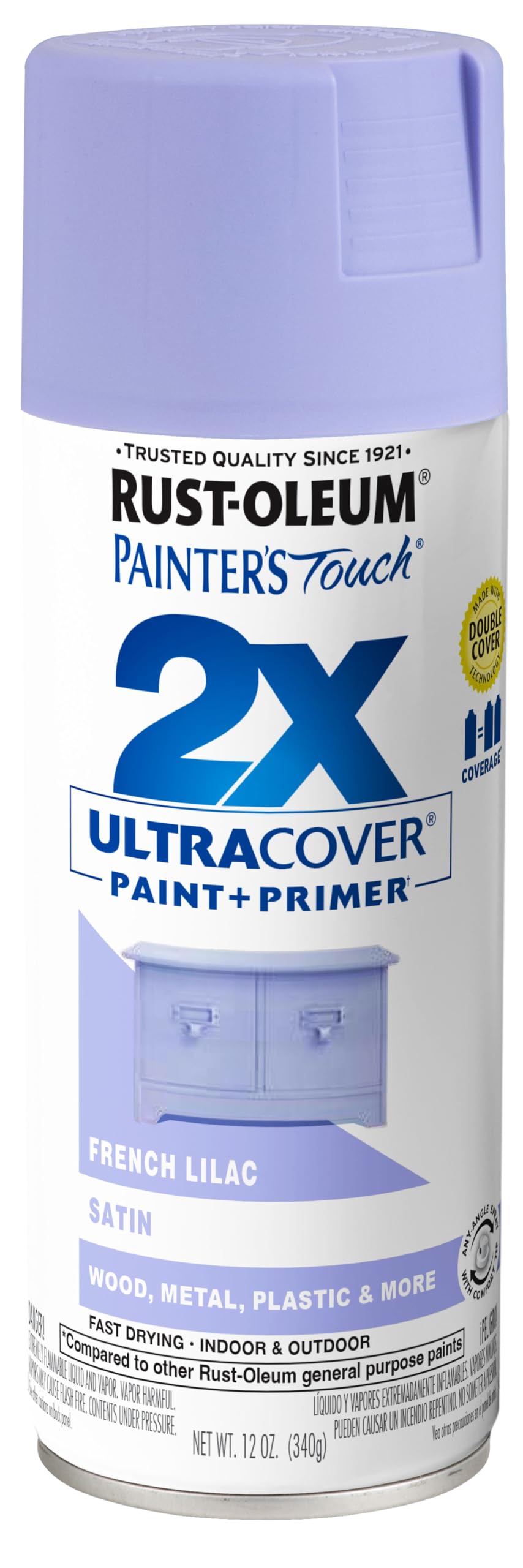 Rust-Oleum 334023-6PK Painter's Touch 2X Ultra Cover Spray Paint, 12 oz, Gloss Almond, 6 Pack