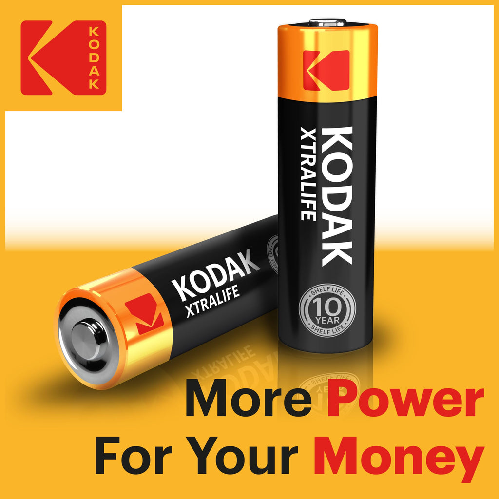 KODAK AA Alkaline Batteries (60 Pack) Double A Battery, LR6 1.5V