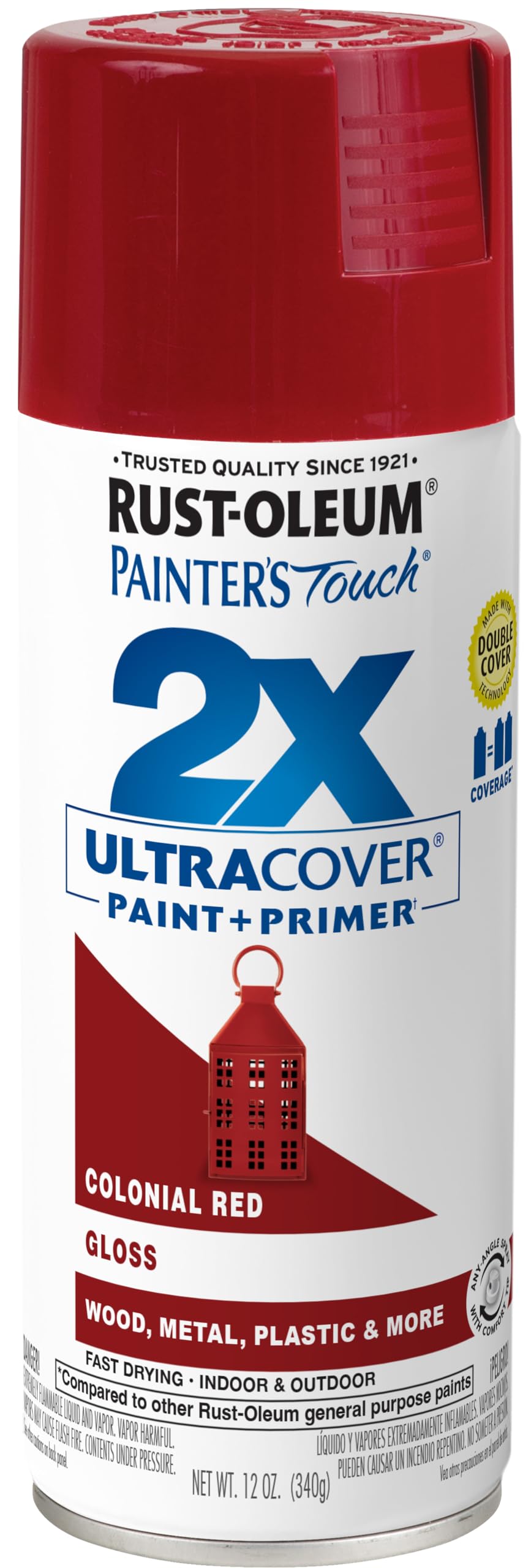 Rust-Oleum 334023-6PK Painter's Touch 2X Ultra Cover Spray Paint, 12 oz, Gloss Almond, 6 Pack