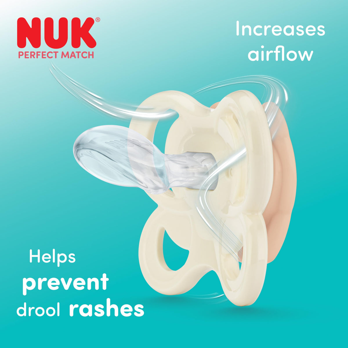 NUK Perfect Match Baby Bottle | 3+ Months | 260ml | Anti Colic Feeding Bottle | PP | Temperature Control Indicator | Hippo | 3 Count